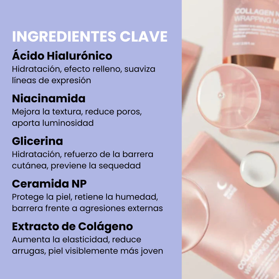 Mascarilla Reafirmante Efecto Piel de Cristal