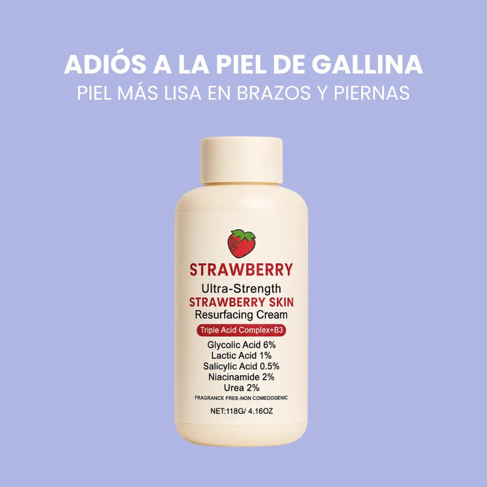 Crema Alisadora Corporal para Piel de Gallina y Piel de Fresa