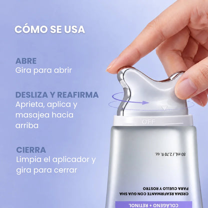 Crema Reafirmante para Cuello, con Retinol y Colágeno (80ml)
