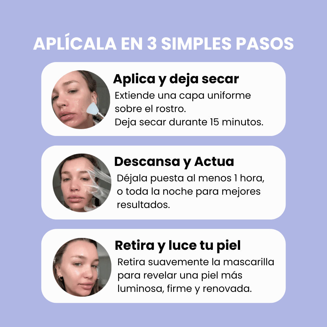 Mascarilla Reafirmante Efecto Piel de Cristal