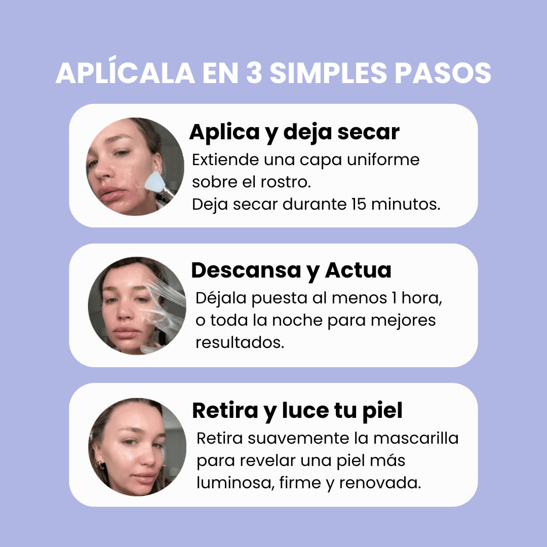 Mascarilla Reafirmante Efecto Piel de Cristal