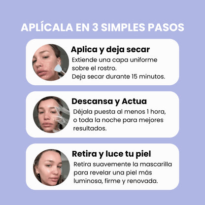 Mascarilla Reafirmante Efecto Piel de Cristal